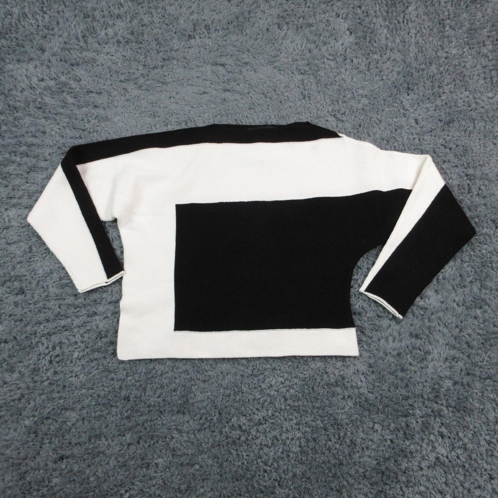 White House Black Market Sweater Pullover Womens M Multicolor Boat Neck NWT